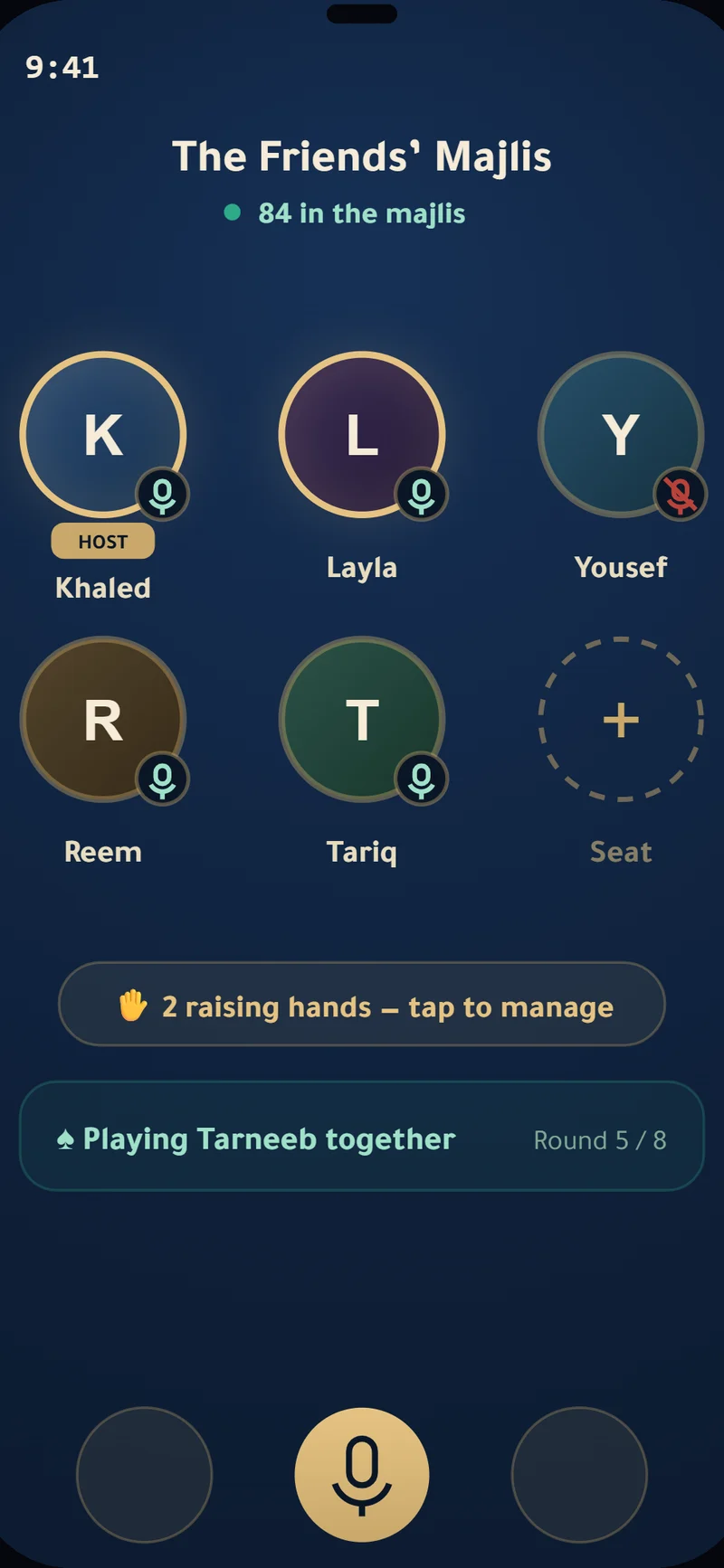 Screenshot — voice majlis