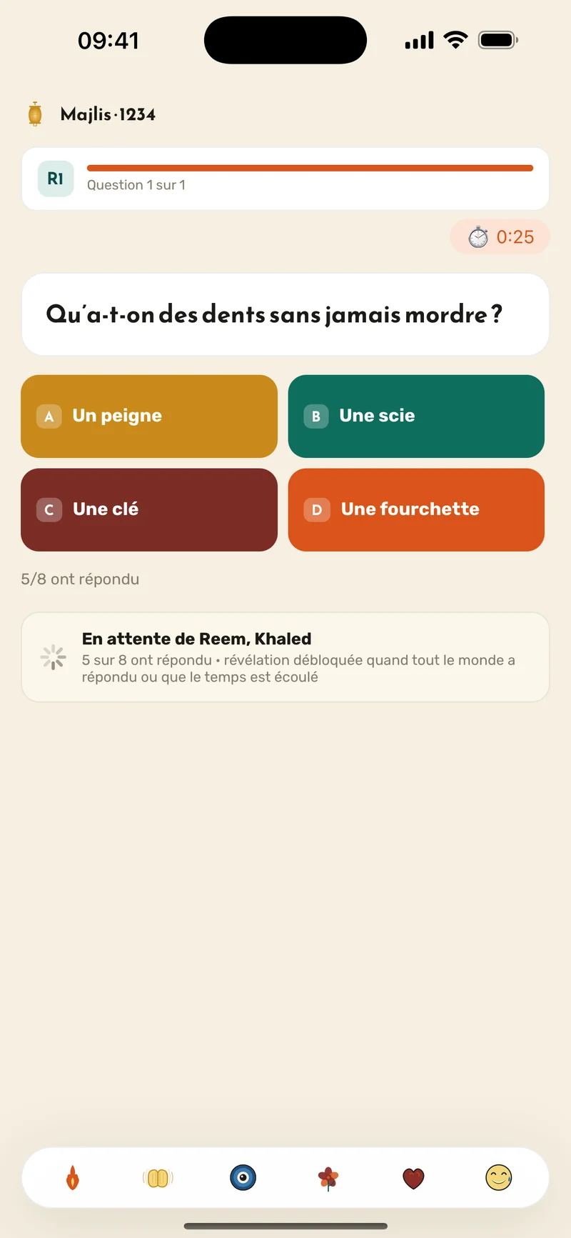 Capture — écran Majlis